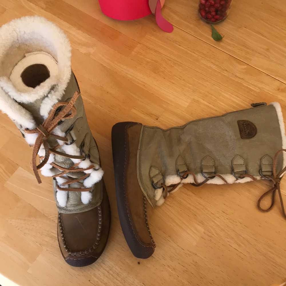 Sorel faux fur-lined winter high boots